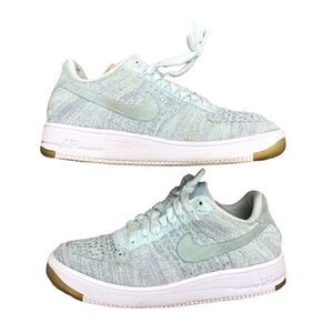 RARE 2016 Nike Air Force 1 Flyknit Low Glacier Blue